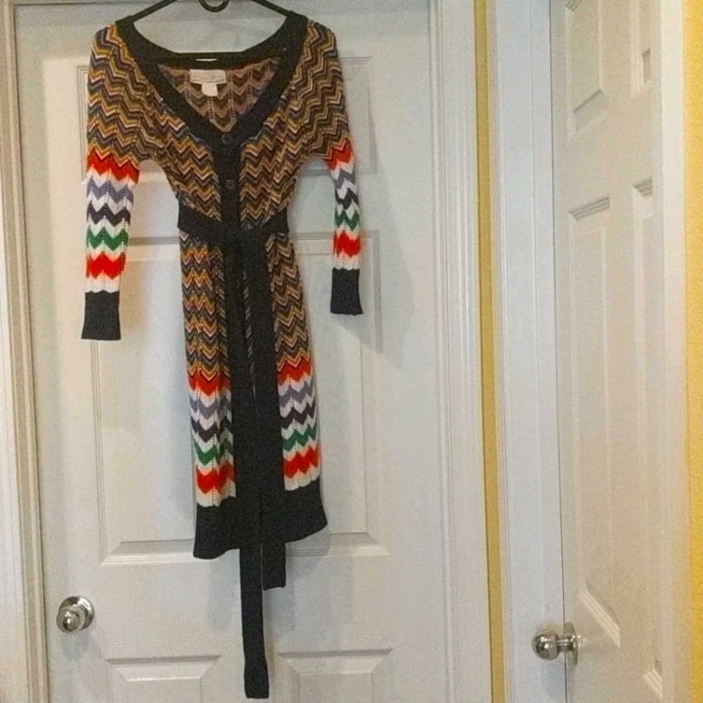 Long, button-down, knit 🌈 sweater
